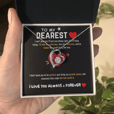 To My Dearest - Forever Love Necklace - Gift Set - SLDDL0064 - Sunshine Letters Co